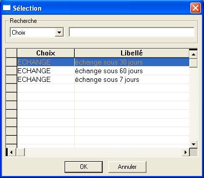 Ciel point de vente : sélection d'une annotation