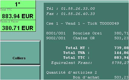 logiciel de caisse ciel point de vente: la caisse