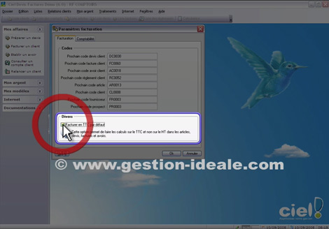 Ciel Devis Factures 2009 (8.0) : Comment faire pour que tous mes prix de vente et mes totaux soient automatiquement calculs en T.T.C. ? (D018) -- 19/09/08