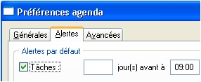 ciel gestion commerciale: gestion des alertes sur les taches