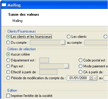 le mailing dans ciel compta 2006