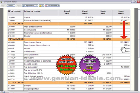 Ciel Compta 2009 (15.0) :  A quoi sert la balance comptable ? (C005) -- 14/12/08