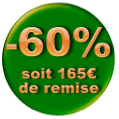 60 % de remise !