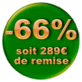 62 % de remise !